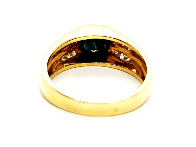 Bague 63 Bague Or jaune Saphir, Diamant 58 Facettes 1242237CN