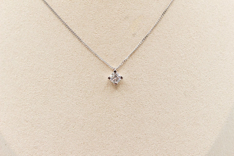 Pendentif Pendentif or blanc diamant 58 Facettes 250359