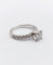 Bague 49 Bague solitaire or blanc diamant de 1,15 carat - certificat 58 Facettes A04032