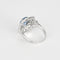 Bague 56 Bague style Art Déco saphir de Ceylan diamants 58 Facettes