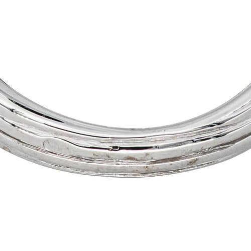 Bague 45 Bague Or blanc Emeraude, Diamant 58 Facettes 4377114RV