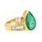 Bague 51 Bague  Or jaune Emeraude, Diamant 58 Facettes 3954556RV
