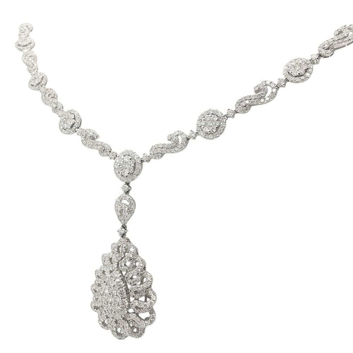 Collier Collier en or blanc & diamants 58 Facettes