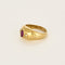 Bague 54 Bague jonc en or jaune, rubis et diamants 58 Facettes AUX1333X2