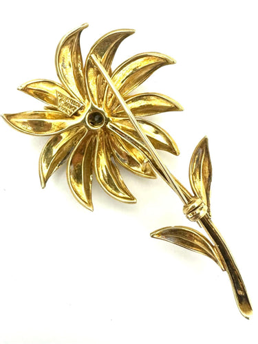 Broche TIFFANY & Co. Broche vintage or, rubis et diamants 58 Facettes