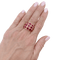 Bague 53 Bague or jaune et rubis. 58 Facettes 34681