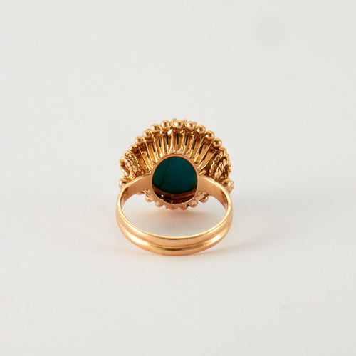 Bague 49 Bague turquoise, or rose 58 Facettes P12L8