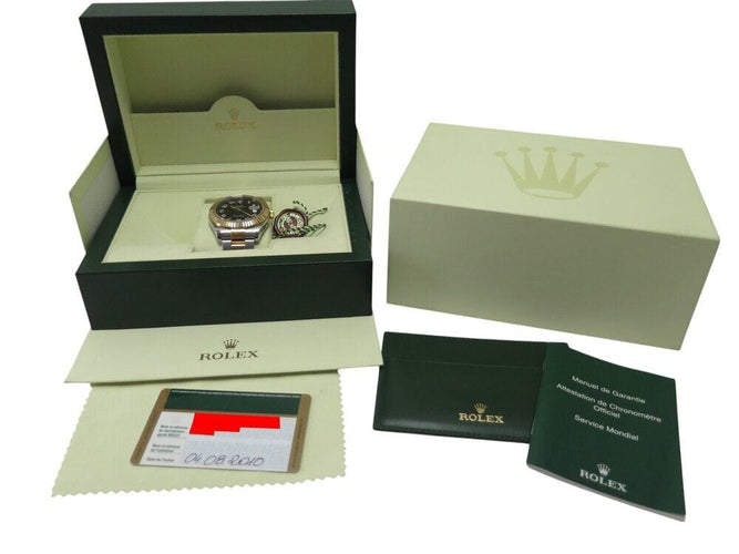 Montre montre ROLEX datejust ii wimbledon 116333 or 18k acier 41mm automatique 58 Facettes 268704