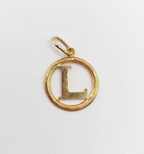 Pendentif Pendentif vintage art nouveau or jaune Lettre L 58 Facettes A05553