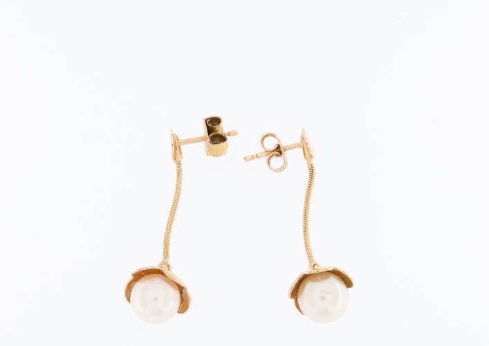 Collier CACHAREL Parure de Bijoux Collier et Boucles d'Oreilles Or Jaune et Perles 58 Facettes