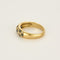 Bague 54 Bague en or jaune, diamants et saphirs 58 Facettes CRE0100X7