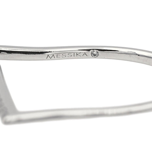 Bague 51 Messika Bague Gatsby Barrette Or blanc Diamant 58 Facettes 4098668RV