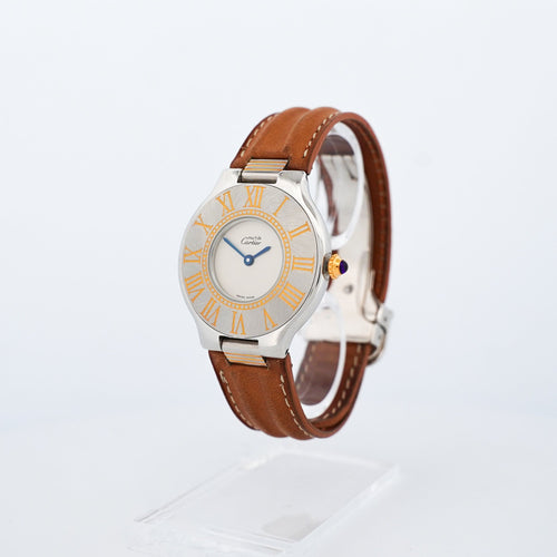 Montre CARTIER - Montre Must 21 - Cadran ivoire - Moyen modèle 58 Facettes