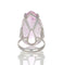 Bague 55 Bague en or blanc, kunzite, diamant 58 Facettes