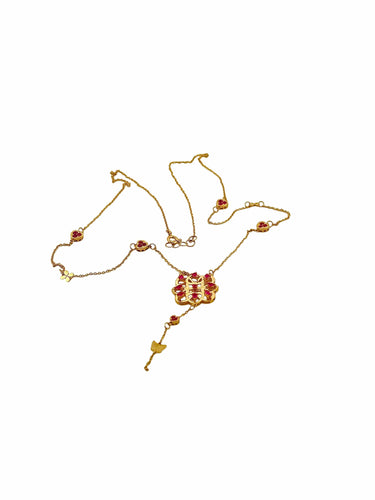 Boucles d'oreilles Collier et Boucles d’oreilles en or jaune 18 carats 58 Facettes