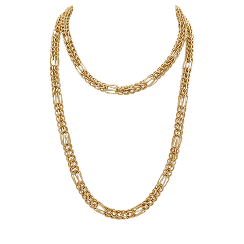 Collier Sautoir vintage or jaune. 58 Facettes 34741