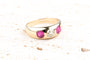 Bague 59 Bague ancienne diamant 1,07 ct et rubis 1,34 ct en or jaune 58 Facettes BGDRUCC1388-107