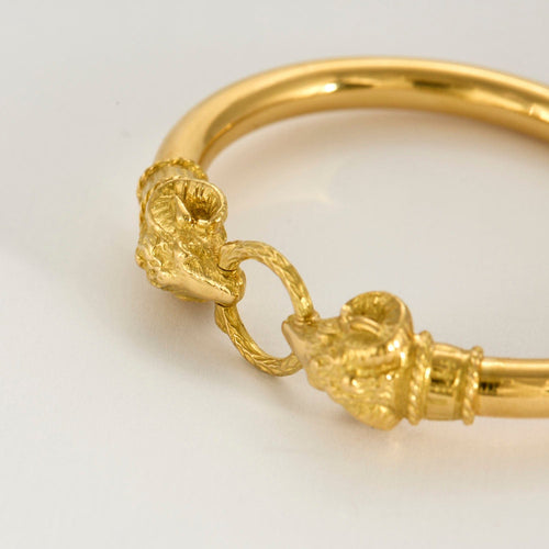 Bracelet Bracelet tête de bélier en or jaune 58 Facettes LP1194