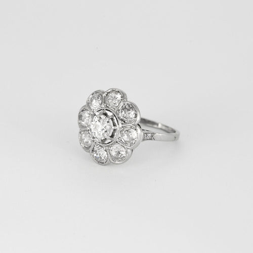 Bague Bague diamants, début XXéme, travail Français 58 Facettes