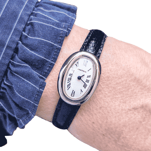 Montre CARTIER - Mini Baignoire watch White Gold 58 Facettes