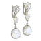 Boucles d'oreilles Élégance intemporelle : boucles d'oreilles en platine et or avec diamants taille rose de 5,50 carats 58 Facettes 23060-0078