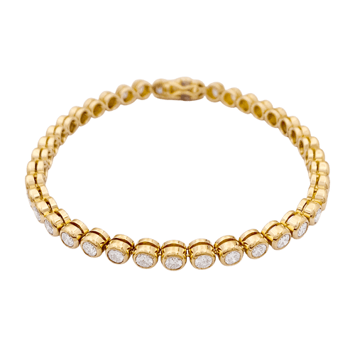 Bracelet Bracelet ligne, diamants en serti clos. 58 Facettes 34610