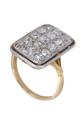 Bague 52 Bague art-nouveau diamants 58 Facettes 090961