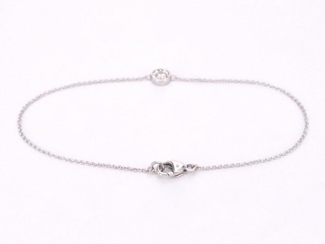 Bracelet Bracelet en or blanc avec diamant 0,10 carat 58 Facettes 2235