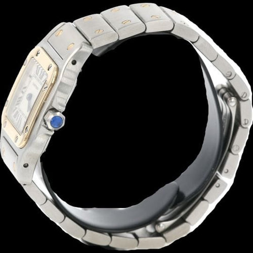 Montre Cartier Montre Santos De Cartier Galbee Pm 58 Facettes MT41458