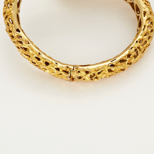 Bracelet ZOLOTAS - Bracelet Ciselé or jaune saphir 58 Facettes LP678/9