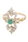 Bague 59 Bague ancienne émeraude et diamants 58 Facettes 091331