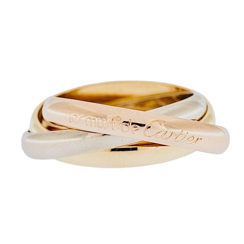 Bague 58 Cartier Trinity « Les Must de Cartier » Or blanc, jaune, rose - taille 58 58 Facettes