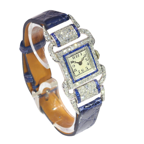 Montre Élégance raffinée : montre femme Art déco française par Léon Hatot 58 Facettes 22063-0070