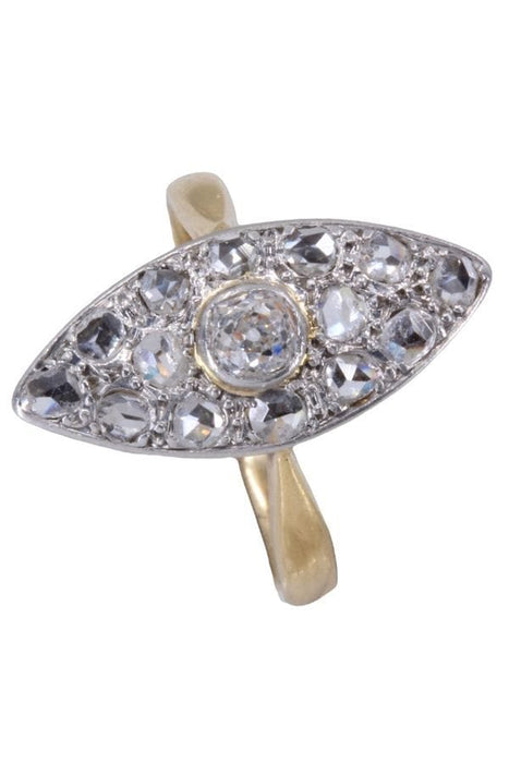 Bague 52 Bague marquise diamants art-nouveau 58 Facettes 093061