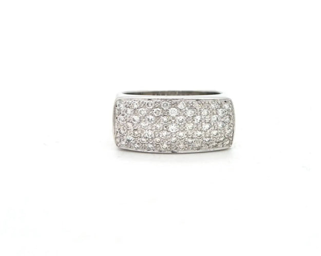 Bague 53 Bague en or blanc sertie de diamants de 0,50 ct 58 Facettes 4716
