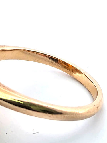 Bague 57 Bague vintage en or jaune avec citrines et diamants 58 Facettes