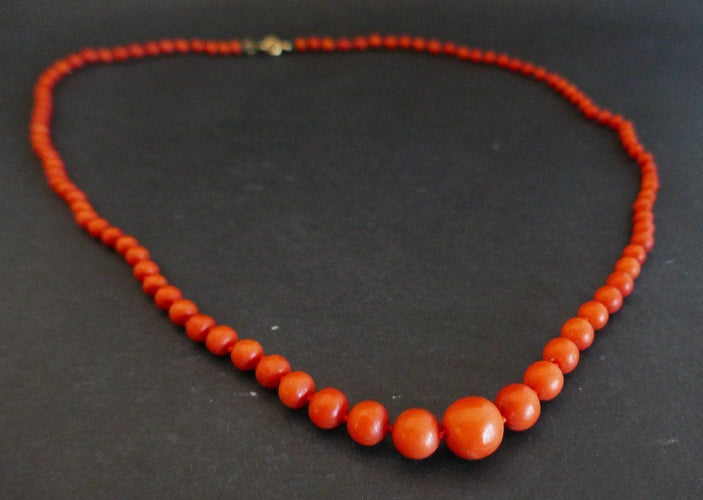 Collier Collier En Chute Corail Ancien 58 Facettes