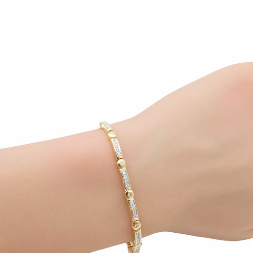 Bracelet Bracelet or jaune & diamants 58 Facettes