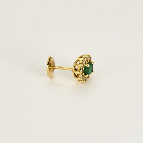 Boucles d'oreilles Boucles d'oreilles en Or jaune 18k Emeraude 58 Facettes CEC0442X2