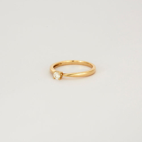 Bague 54 Solitaire or jaune diamant 58 Facettes 3121266