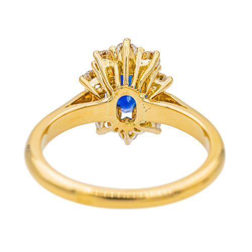 Bague 53 Bague Pompadour Or jaune Saphir, Diamant 58 Facettes 3747942CN