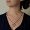 Collier Collier et pendentif "Coeur" en or gris et diamants 58 Facettes COMP1307