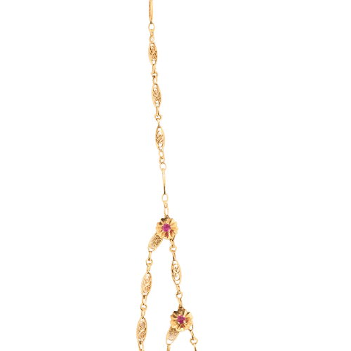 Collier Collier chaine filigrane or jaune 58 Facettes