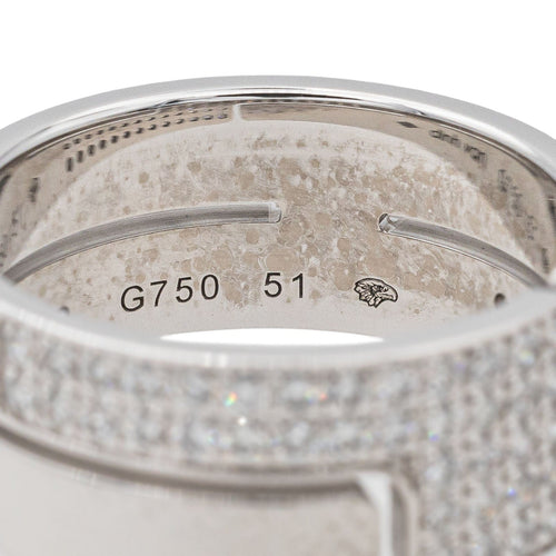 Bague 51 Dinh Van Bague Seventies Or blanc Diamant 58 Facettes 3601165RV