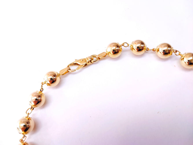 Collier Collier marseillais boules, or jaune 58 Facettes COL.MARSEIL.1650