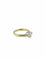 Bague 54 Bague solitaire certifiée HRD en or jaune et blanc avec diamant naturel de 1,30 ct 58 Facettes