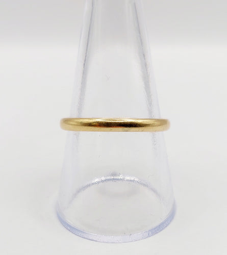 Bague 58.5 Bague jonc Alliance antique or jaune 18k stacker (circa 1929) 58 Facettes A06008