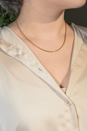 Collier Collier Maille serpentine Or jaune 58 Facettes 4588212CN