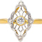 Bague 52 Bague Marquise Or jaune, Platine Diamant 58 Facettes 4615340CN