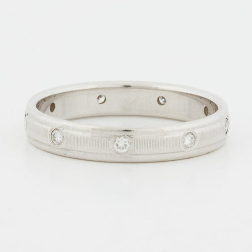 Bague 54 BAGUE DIAMANTS EN OR BLANC 18 CARATS 58 Facettes RÉF 6025/18